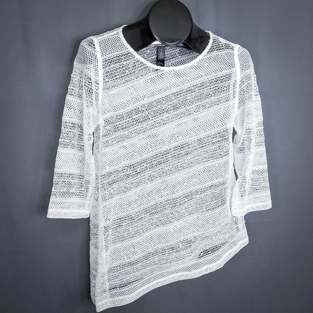 Chicos Travelers Womens Top Cover Up Size 1 Medium